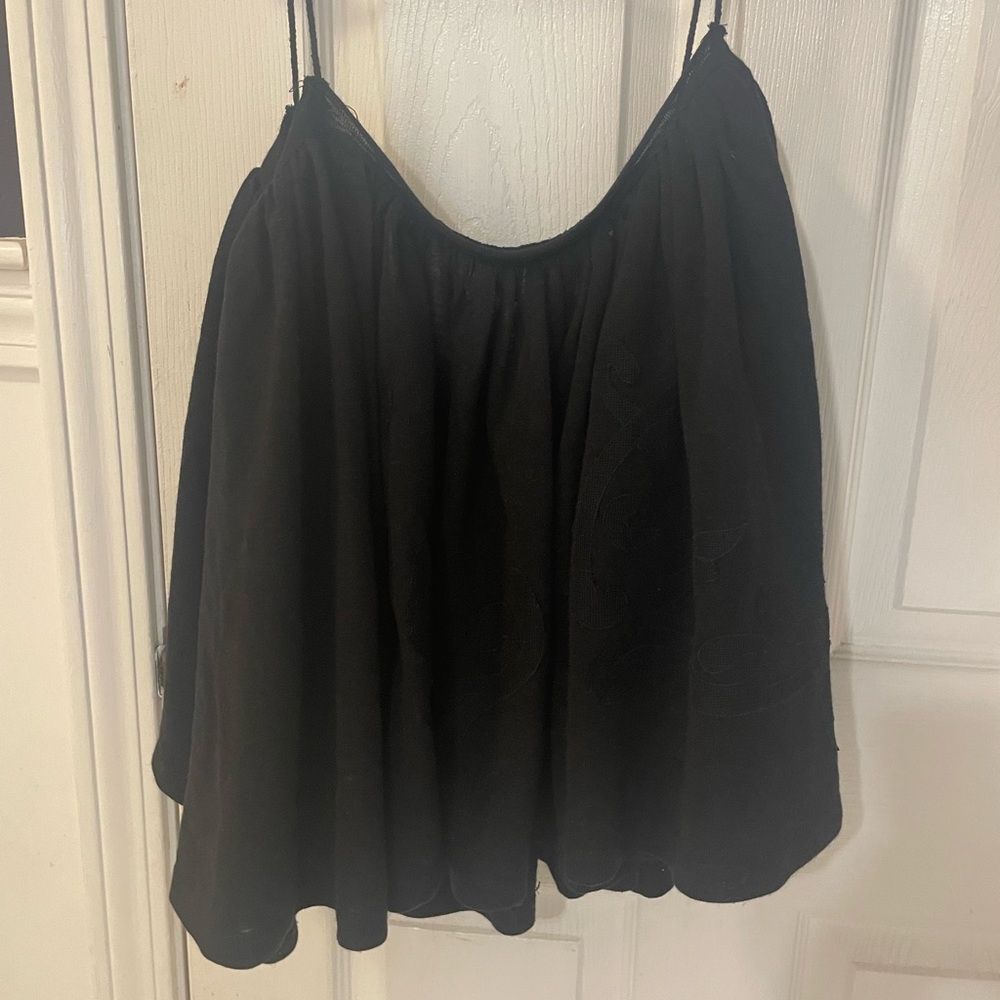 Free People Black Sleeveless Blouse